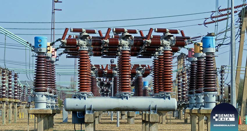یک نمونه air blast circuit breaker