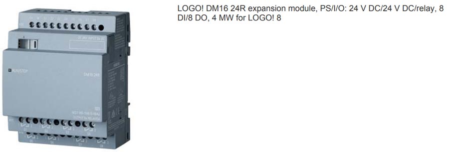 مروری بر ماژول توسعه LOGO! DM16 رله ای ، کد فنی 6ED1055-1NB10-0BA2